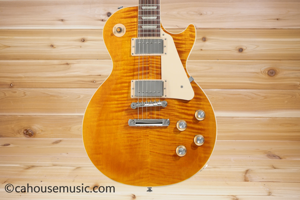 Gibson Les Paul Standard 60s Figured Top Honey Amber Electric Guitar