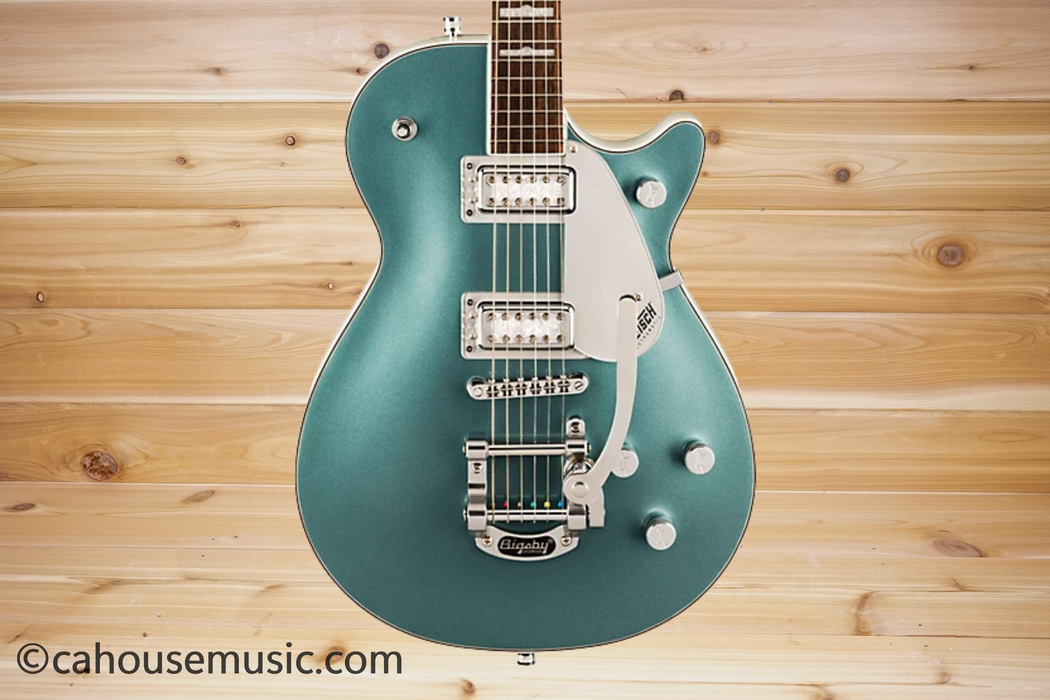 Gretsch G5230T-140 Electromatic 140th Anniversary Jet Single-Cut Electric Guitar Two-Tone Stone Platinum/Pearl Platinum Used