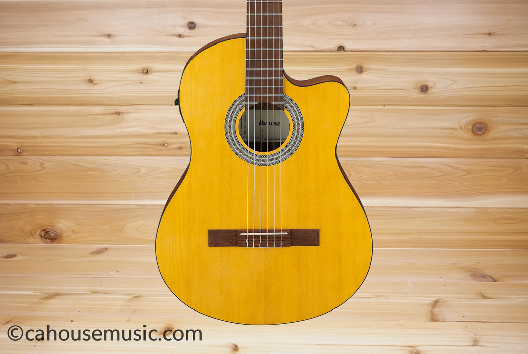 Ibanez GA3ECE Open Pore Amber Cutaway Classical-Electric Guitar