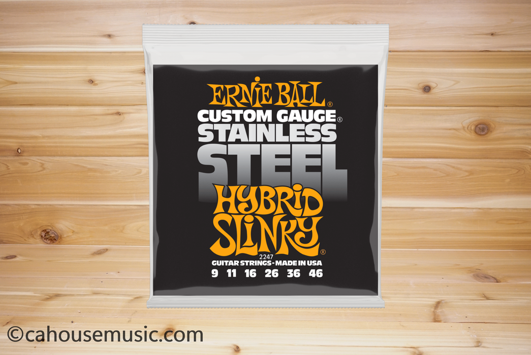 Ernie Ball Hybrid Slinky Stainless Steel Electric Guitar Strings