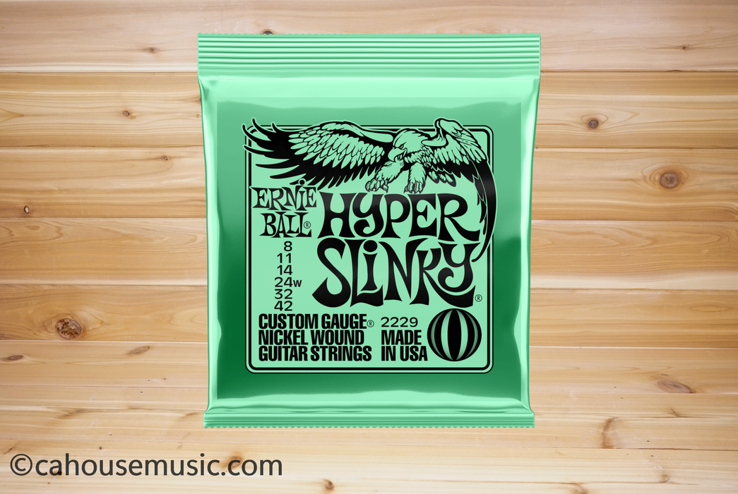 Ernie Ball Hyper Slinky Nickel Wound Electric Guitar Strings
