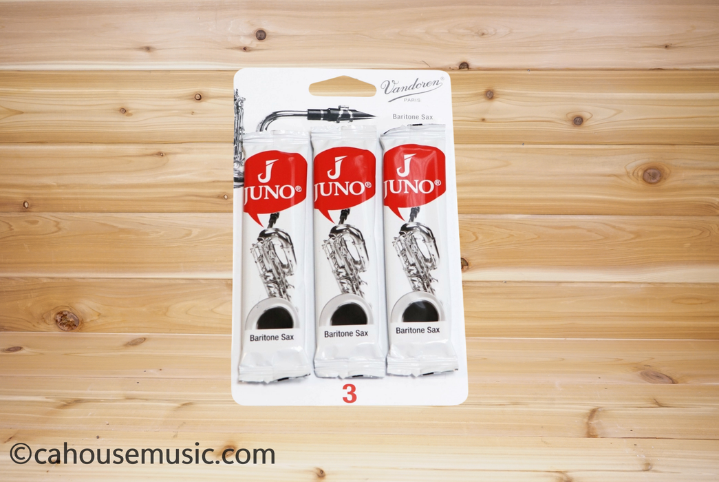 Vandoren JUNO JSR813/3 Baritone Saxophone Reeds Strength 3 (3-Pack)