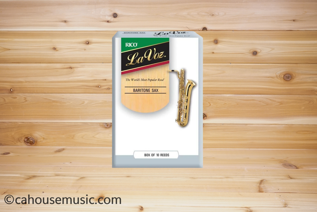 D'Addario La Voz Baritone Saxophone Reeds, Medium Soft, 10/Box