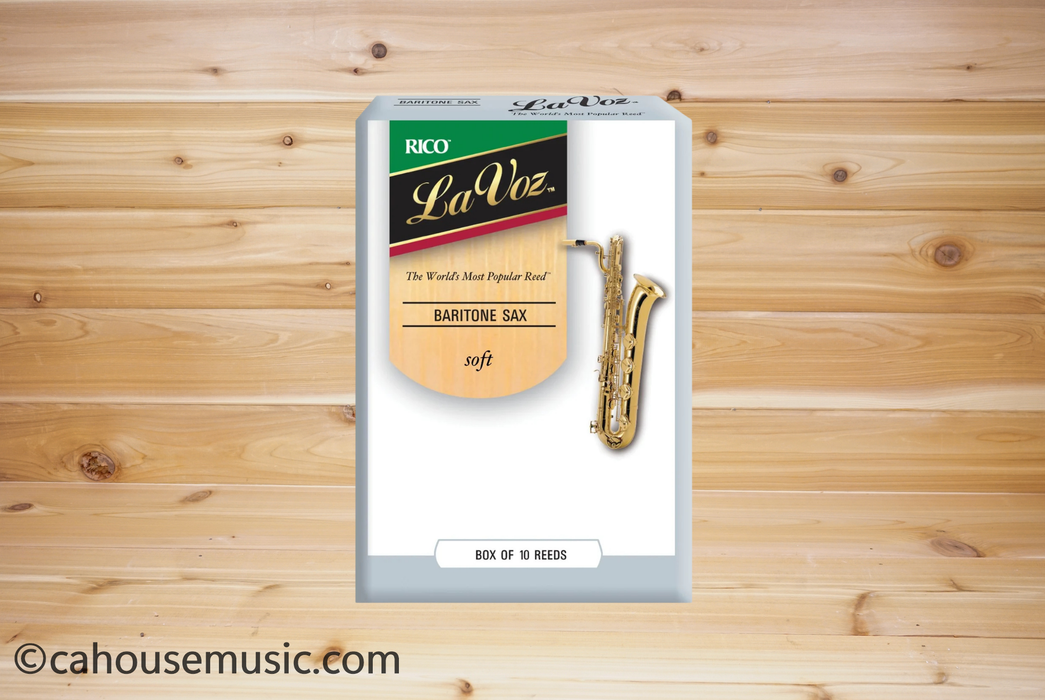 D'Addario La Voz Baritone Saxophone Reeds, Soft, 10/Box