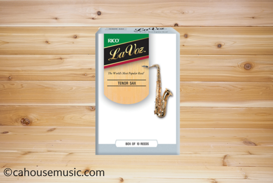D'Addario La Voz Tenor Saxophone Reeds, Medium Soft, 10-Box