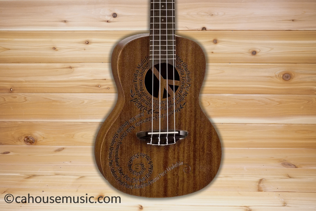 Luna Maluhia Peace Soprano Ukulele