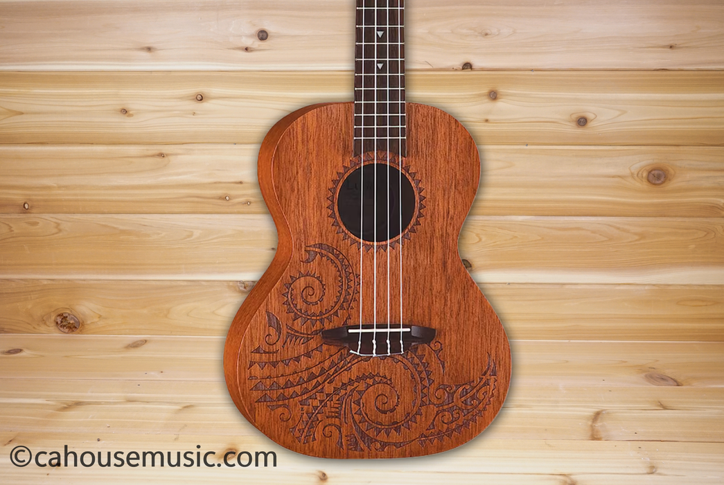 Luna Tattoo Tenor Mahogany Ukulele