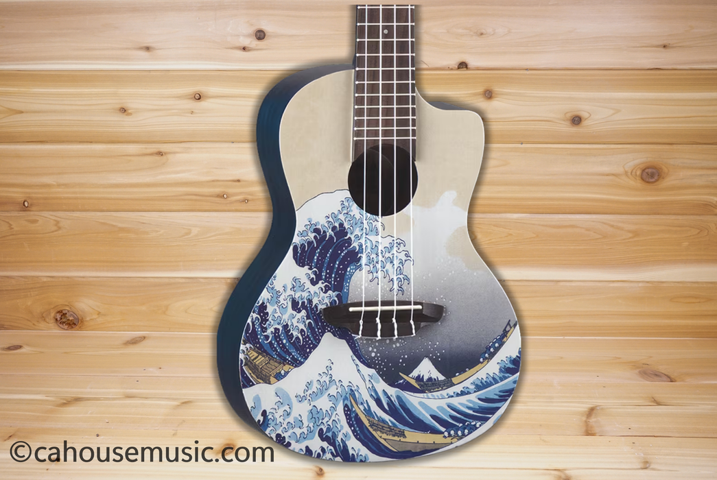 Luna Uke Great Wave Concert Ukulele
