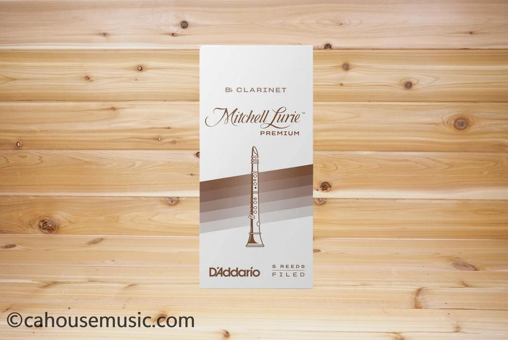 Mitchell Lurie Premium Bb Clarinet Reeds, 5 Pack, Strength 2.5