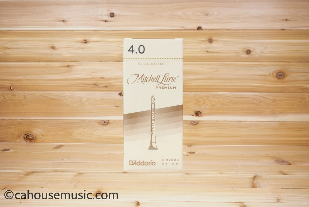 Mitchell Lurie Premium Bb Clarinet Reeds, 5-Pack, Strength 4