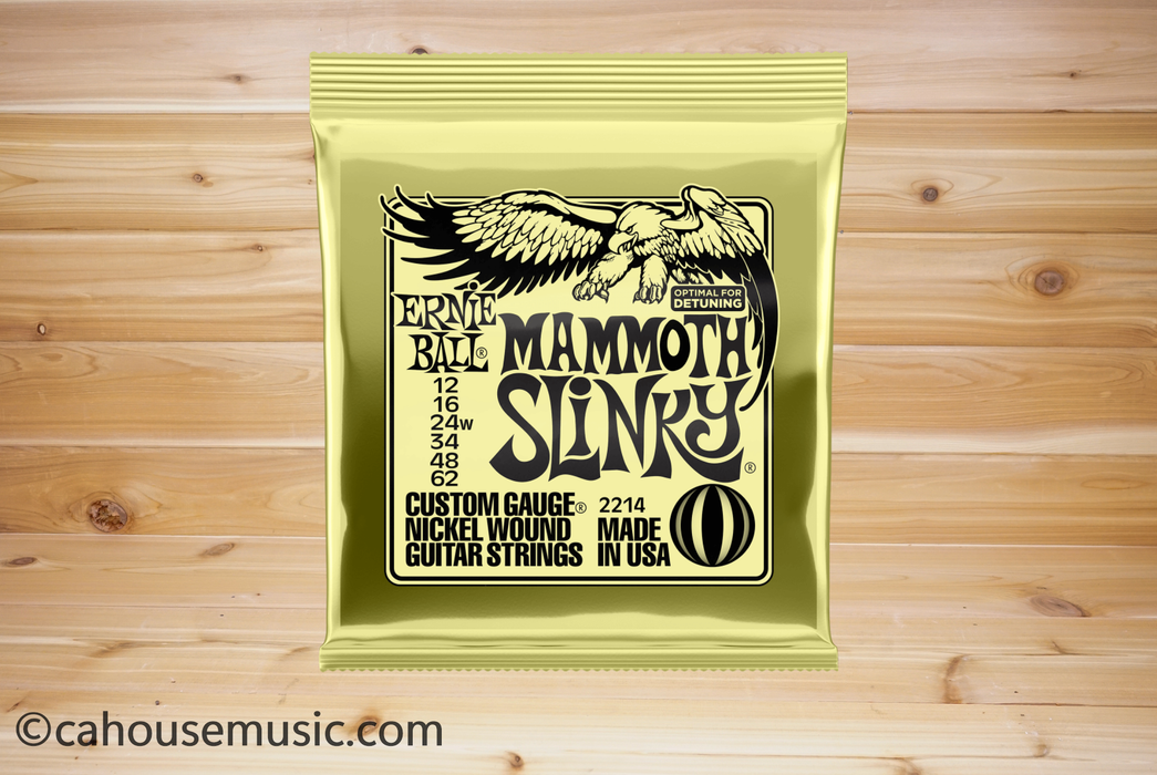 Ernie Ball Mammoth Slinky Nickel Wound Electric Guitar Strings 12-62