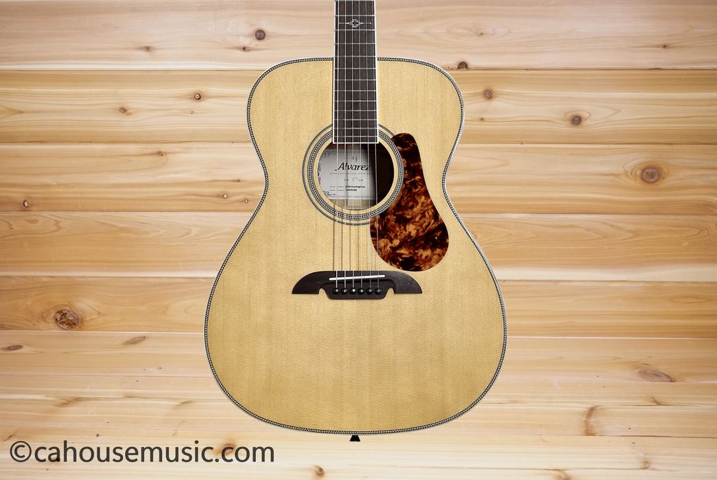 Alvarez MF60 Herringbone Masterworks OM Acoustic Guitar Natural
