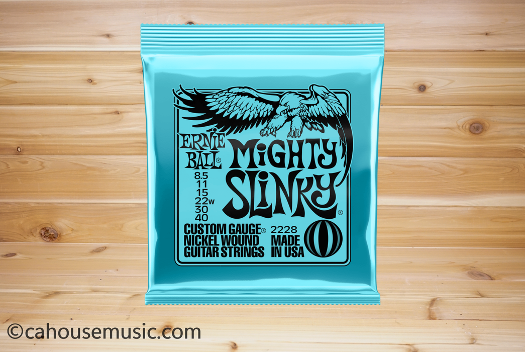 Ernie Ball Mighty Slinky Nickel Wound Electric Guitar Strings 8.5-40