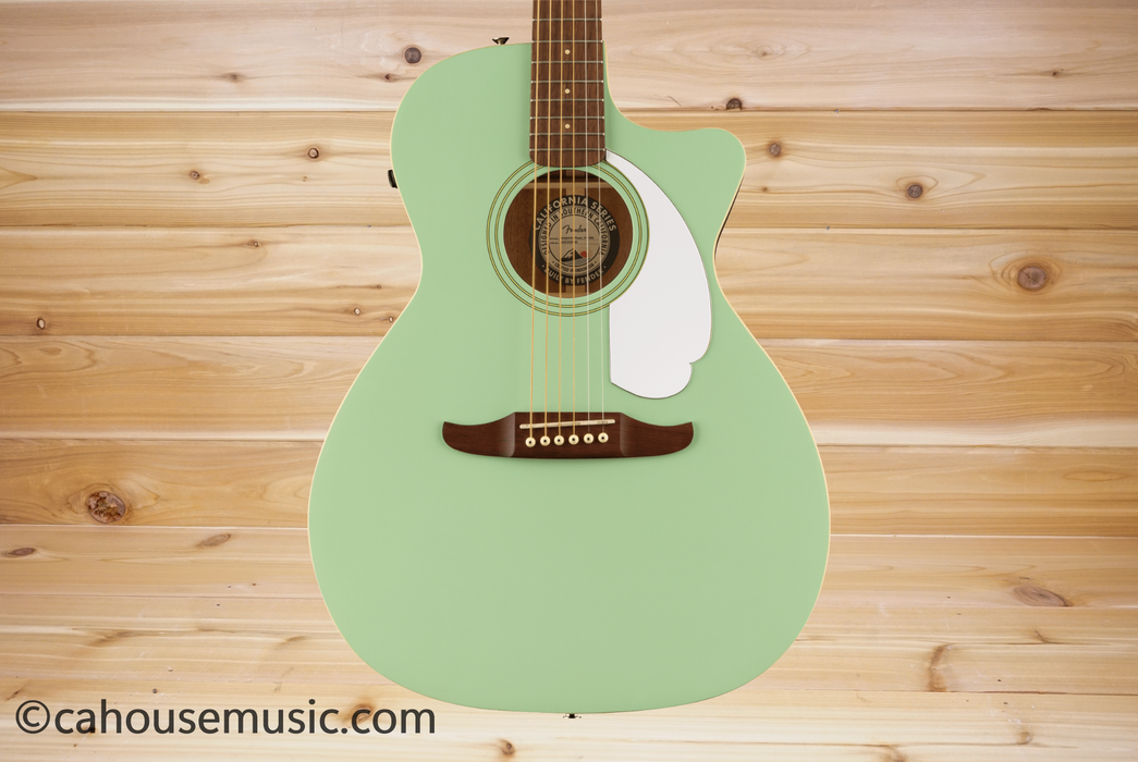 Fender Newporter Player Acoustic-Electric Guitar Surf Green