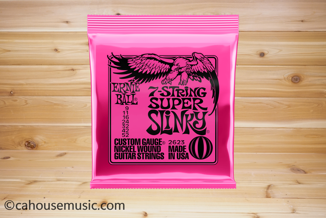 Ernie Ball Super Slinky 7-String Nickel Wound Electric Guitar Strings
