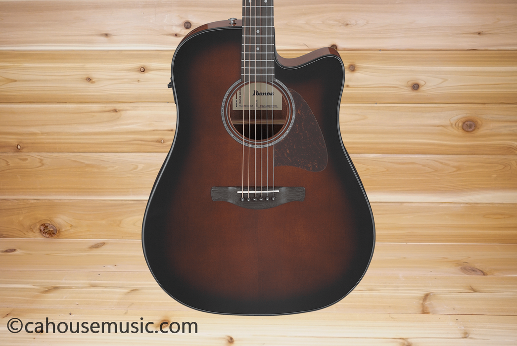Ibanez AAD51LCE Advanced Acoustic Grand Dreadnought Acoustic-Electric Guitar Dark Violin Sunburst Left-Handed