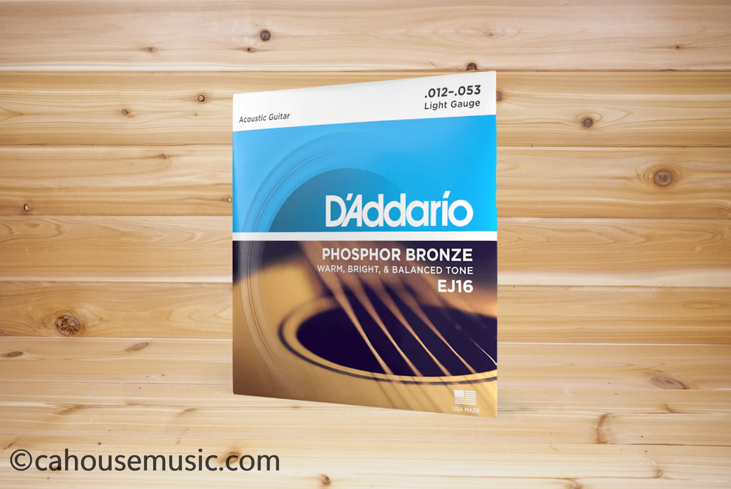 D'Addario EJ16 Phosphor Bronze Acoustic Guitar Strings