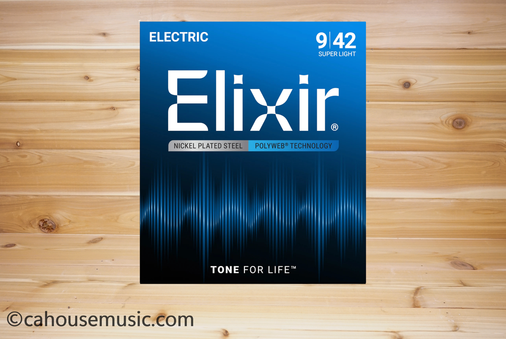 Elixir Strings 12050 Polyweb Electric Guitar Strings Light