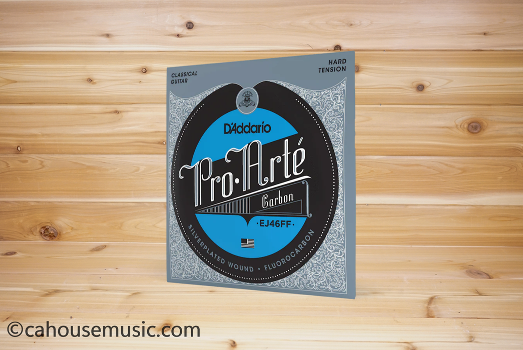 D'Addario Pro-Arte Carbon Classical Guitar Strings, Dynacore Basses, Hard Tension