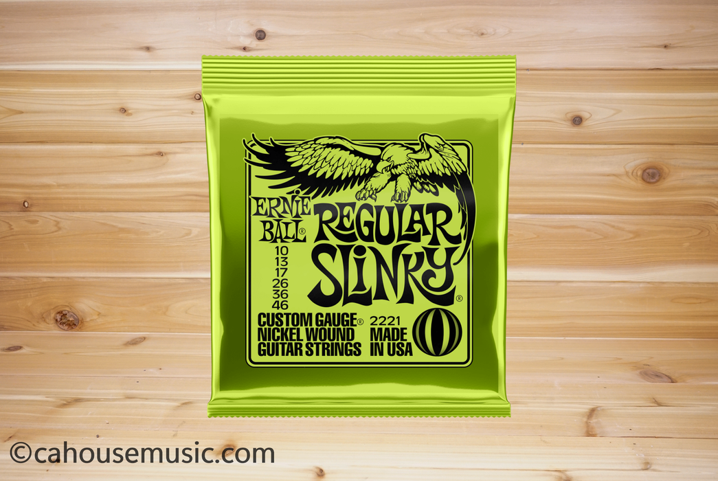 Ernie Ball Regular Slinky Nickel Wound Electric Guitar Strings (P02221)