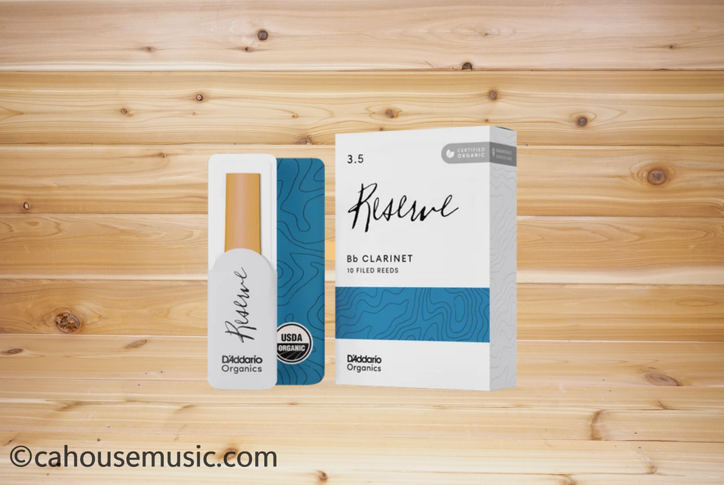 D'Addario Organic Reserve Bb Clarinet Reeds - Strength 3.5 (10-Pack)