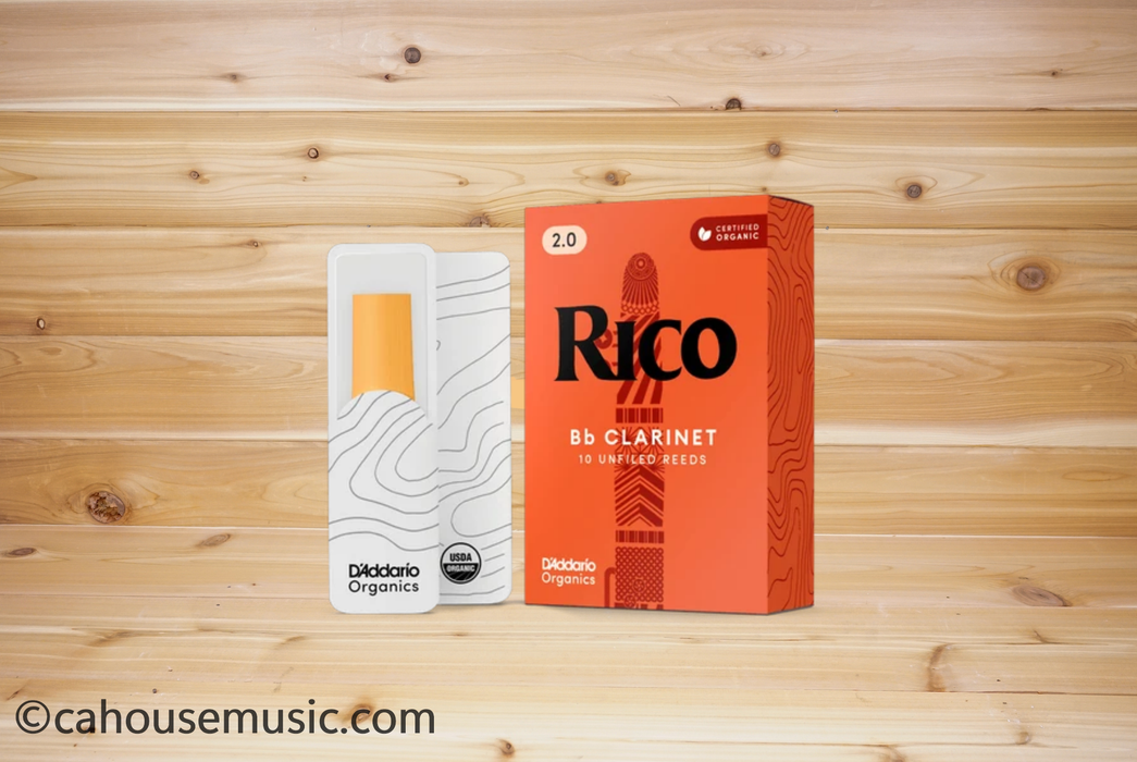 Rico by D'Addario Bb Clarinet Reeds, Strength 2, 10-Pack