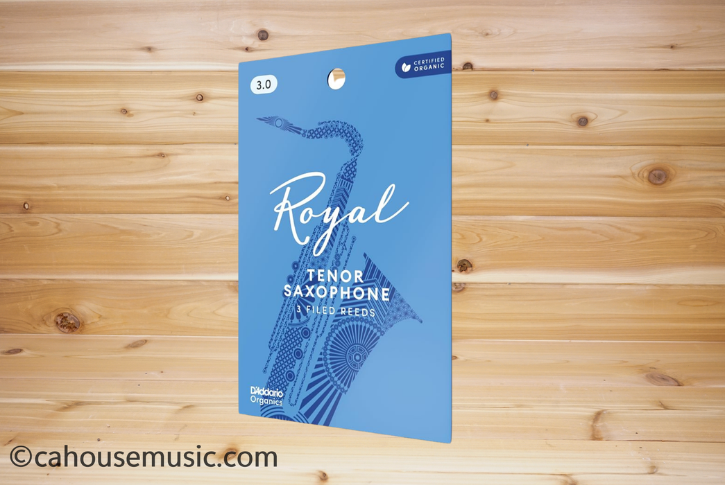 Royal by D'Addario Tenor Saxophone Reeds, Strength 3, 3-Pack