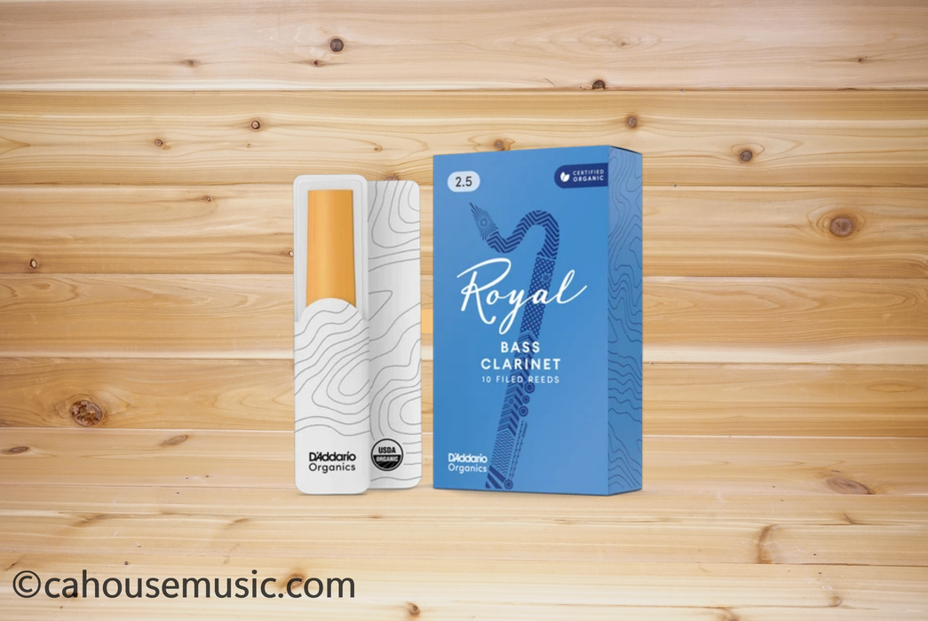Royal by D'Addario Bass Clarinet Reeds Strength 2.5 10-Pack