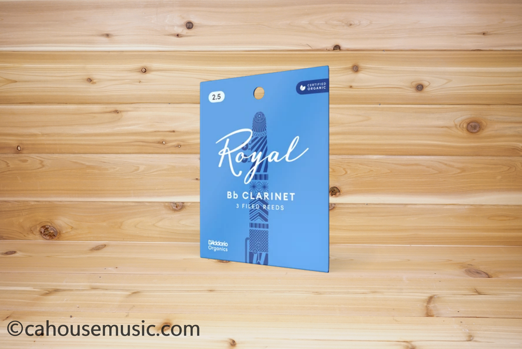 Royal by D'Addario Bb Clarinet Reeds, Strength 2.5, 3-Pack