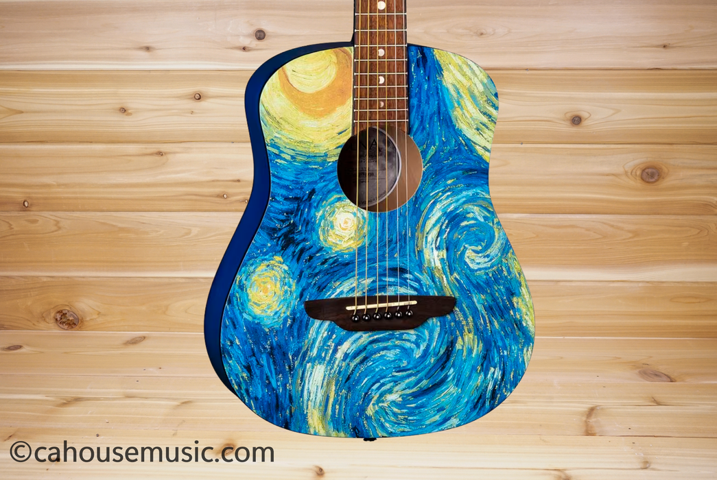Luna Safari Starry Night 3/4 Size Acoustic Guitar