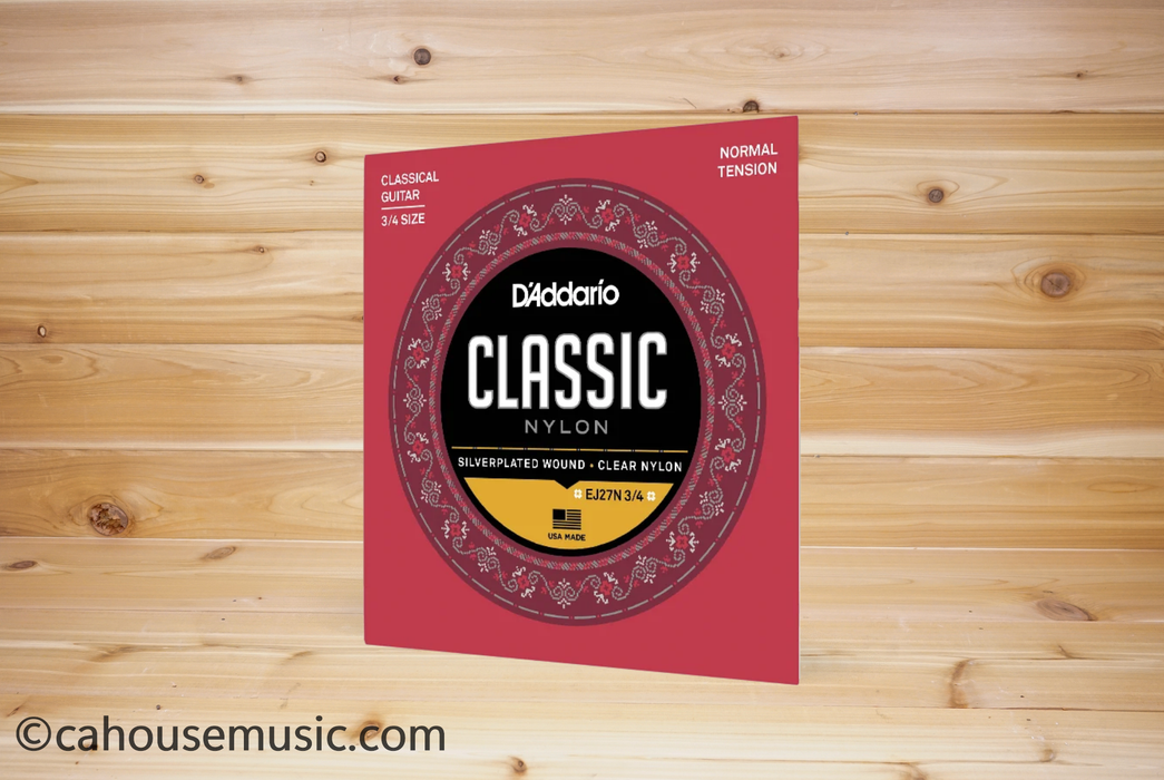 D'Addario EJ27N 3/4 Student Nylon Classical Guitar Strings