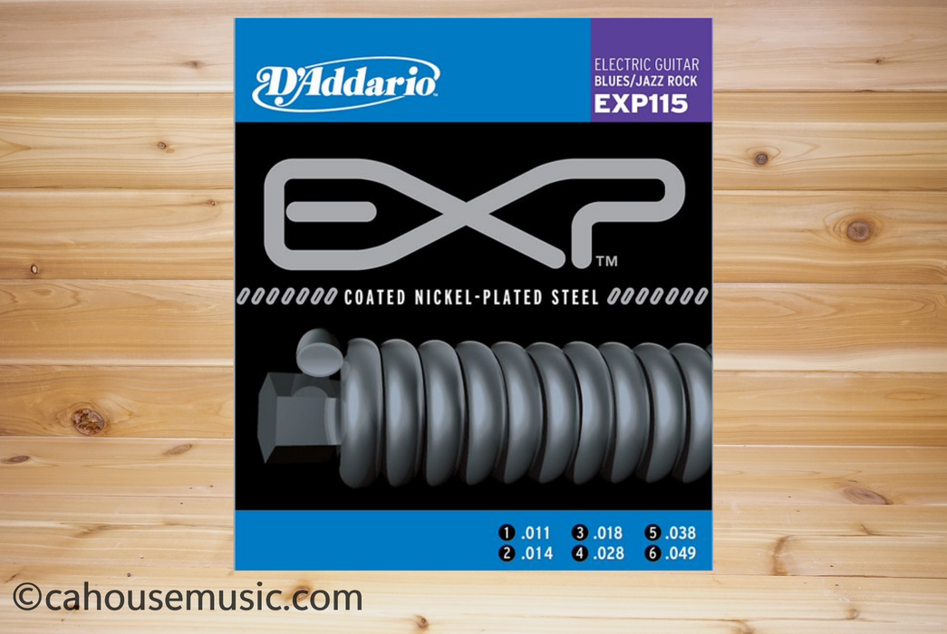 D'Addario EXP115 Coated Nickel Wound Electric Guitar Strings