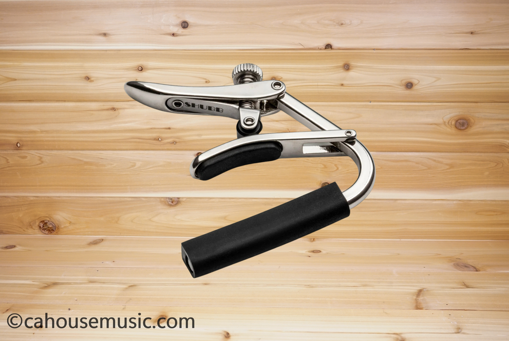 Shubb C1 Standard Capo for Steel String Guitar, Polished Nickel