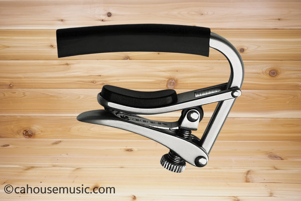 Shubb C4N Standard Capo for 7.25" Radius Guitar, Brushed Nickel