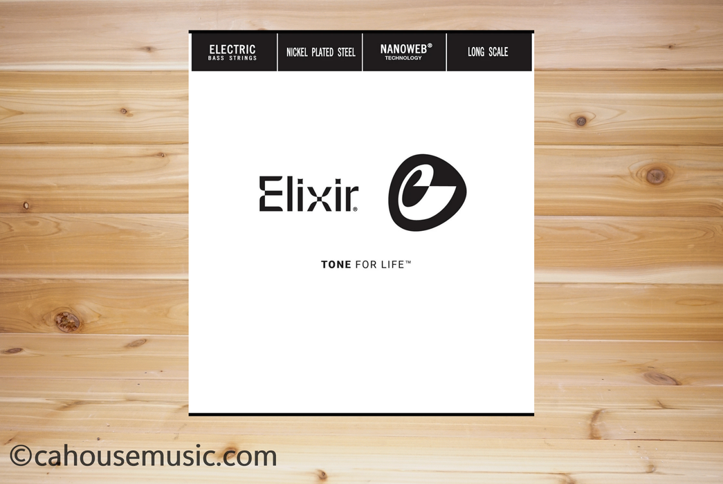 Elixir Nanoweb Nickel-Plated Steel Single Electric Bass String .130
