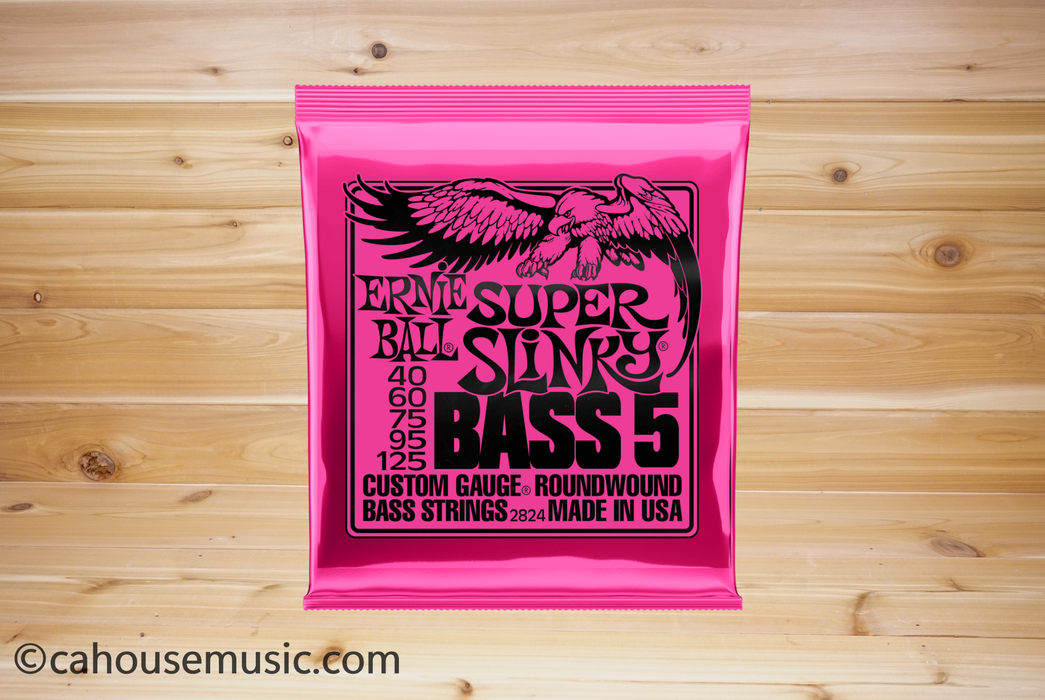 Ernie Ball Super Slinky Nickel Wound 5-String Bass Guitar Strings