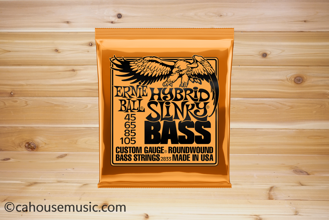 Ernie Ball Hybrid Slinky Nickel Wound Electric Bass Strings (.045-.105)