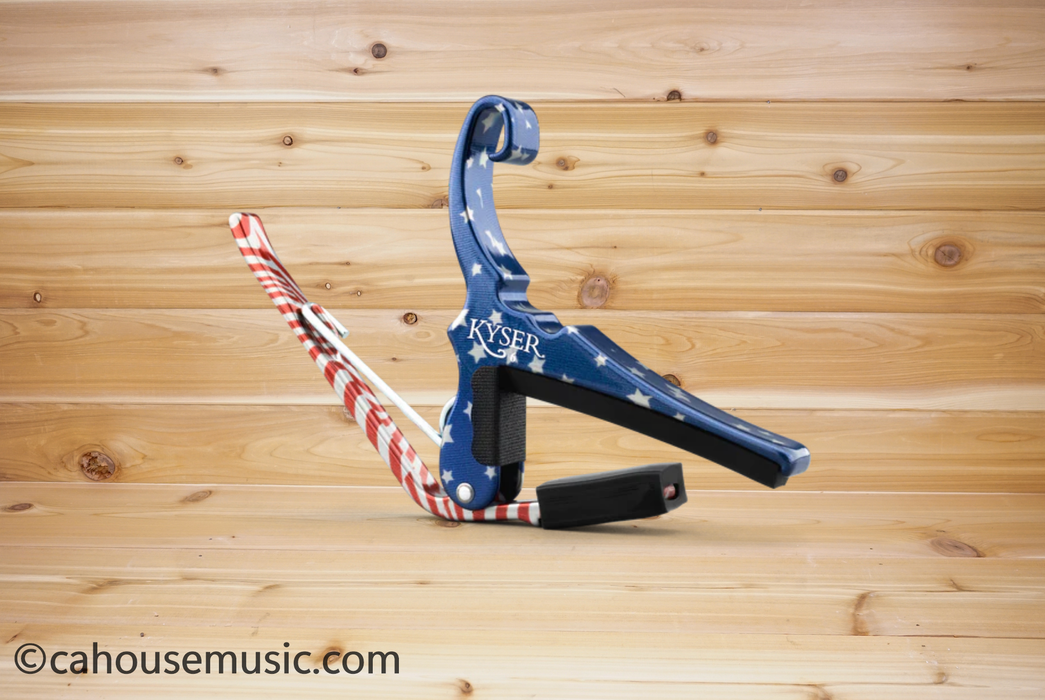 Kyser Quick-Change 6-String Acoustic Guitar Capo - Freedom (RWB)