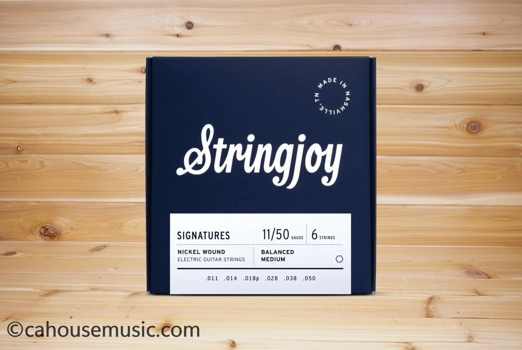 Stringjoy Signatures Balanced Medium Gauge (11-50) Nickel Wound Electric Guitar Strings