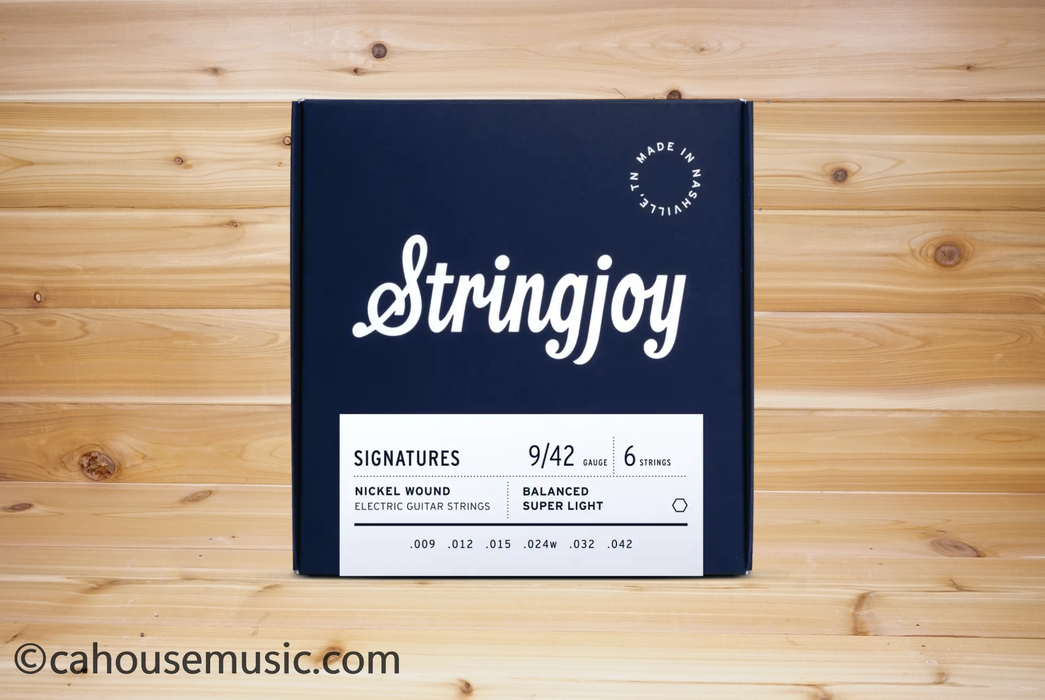 Stringjoy Signatures Balanced Super Light Gauge (9-42) Nickel Wound Electric Guitar Strings