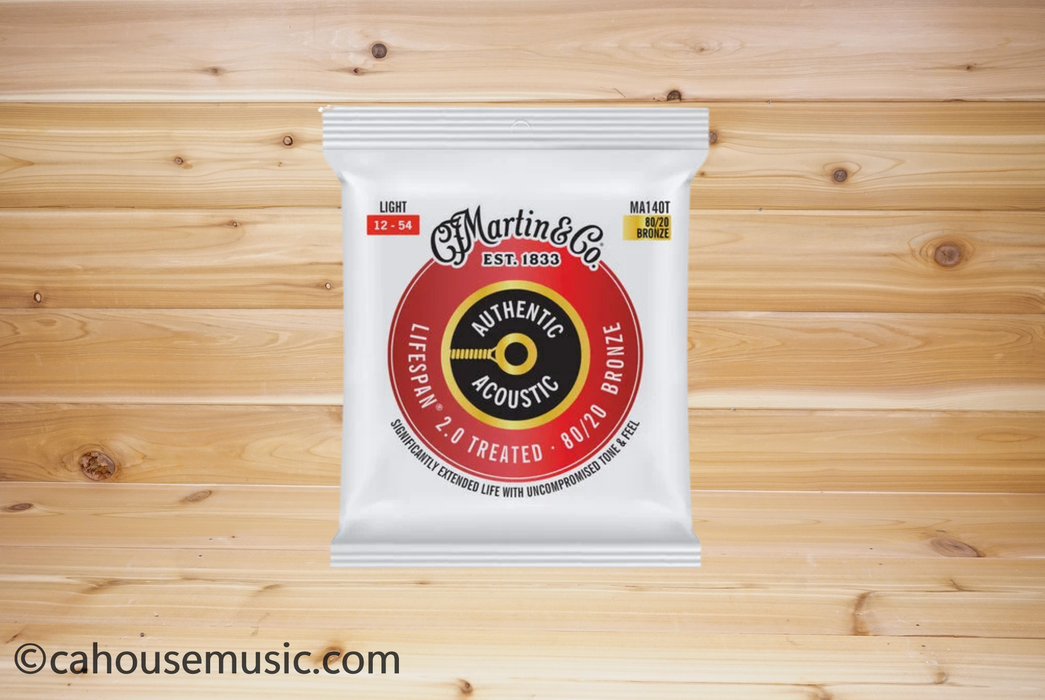 Martin MA140 Authentic Acoustic SP 80/20 Bronze Guitar Strings