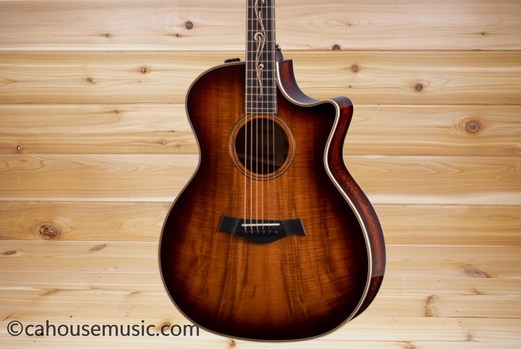 Taylor K24ce Hawaiian Koa Grand Auditorium Acoustic-Electric Guitar w/ Koa - Shaded Edgeburst