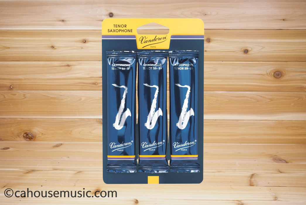 Vandoren SR2225/3V Traditional Tenor Saxophone Reeds Strength 2.5 3-Pack