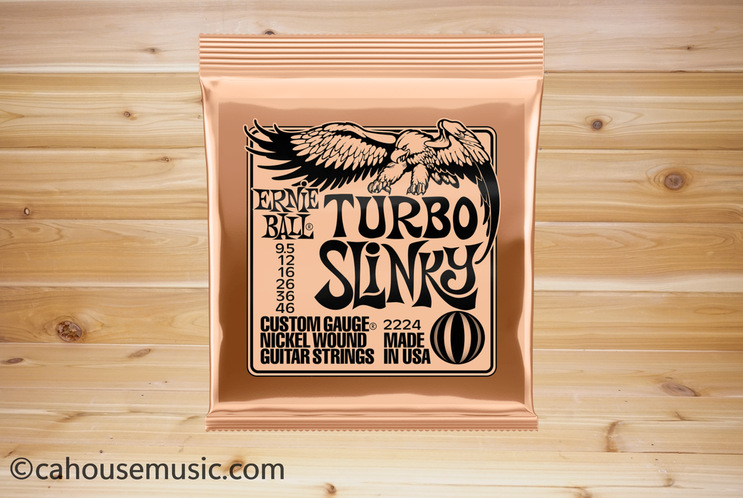 Ernie Ball Turbo Slinky Nickel Wound Electric Guitar Strings 9.5-46
