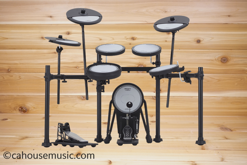 Roland V-Drums Quiet Design VQD106 5-Piece Complete Kit Electronic Drum Set