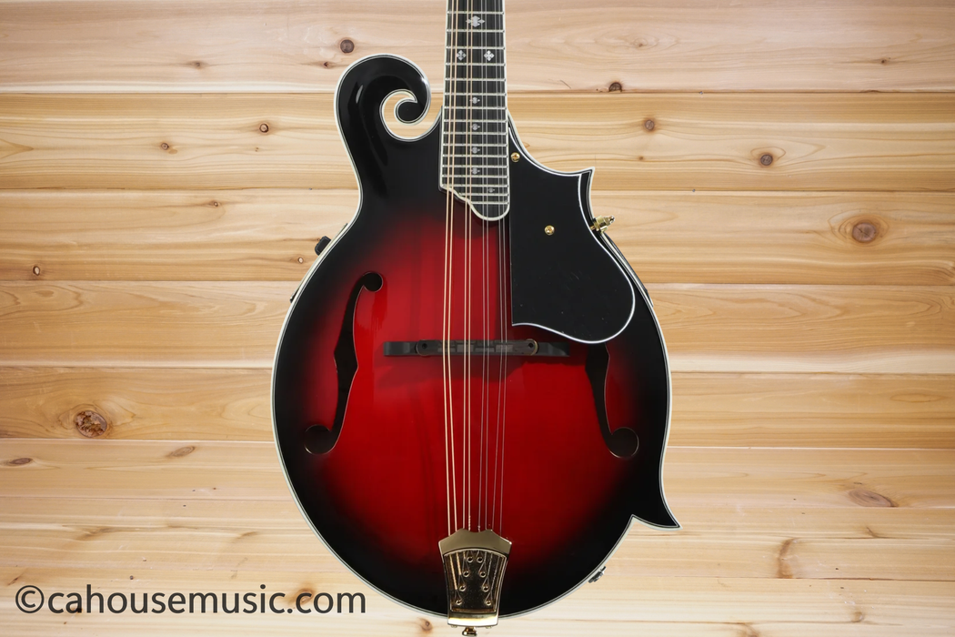 Washburn Americana M3SWE F-Style Mandolin Transparent Wine Red