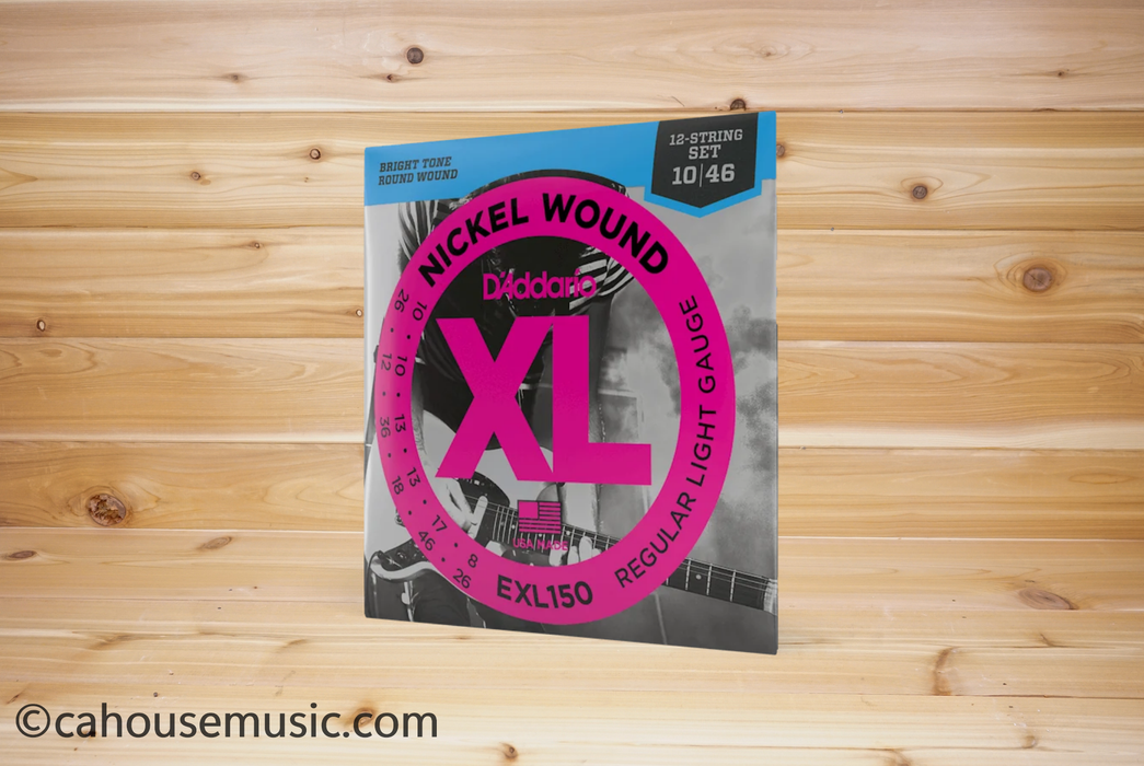 D'Addario EXL150 XL Nickel Round Wound 12-String Electric Guitar Strings