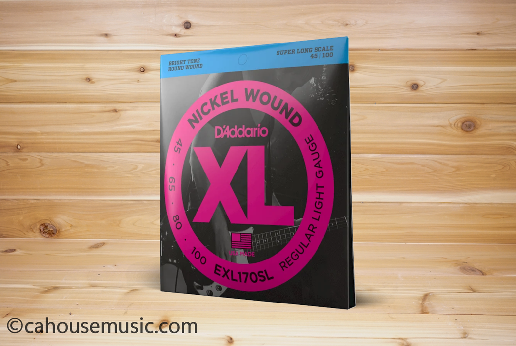D'Addario EXL170SL XL Nickel Wound Super Long Scale Bass Strings