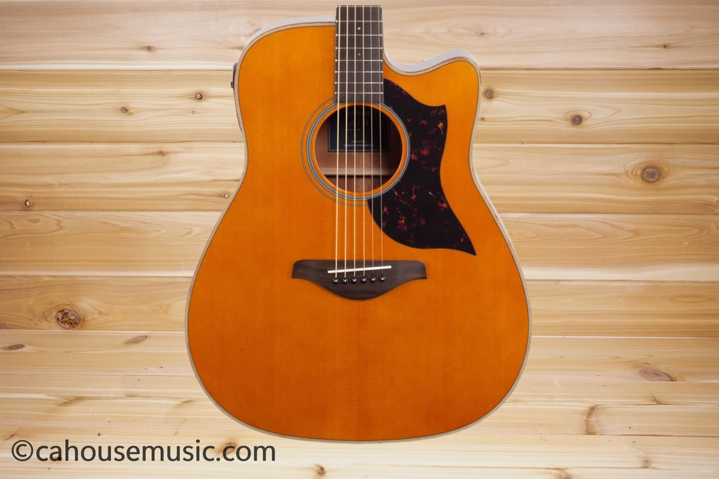 Yamaha A1M Vintage Natural Dreadnought Acoustic-Electric Guitar