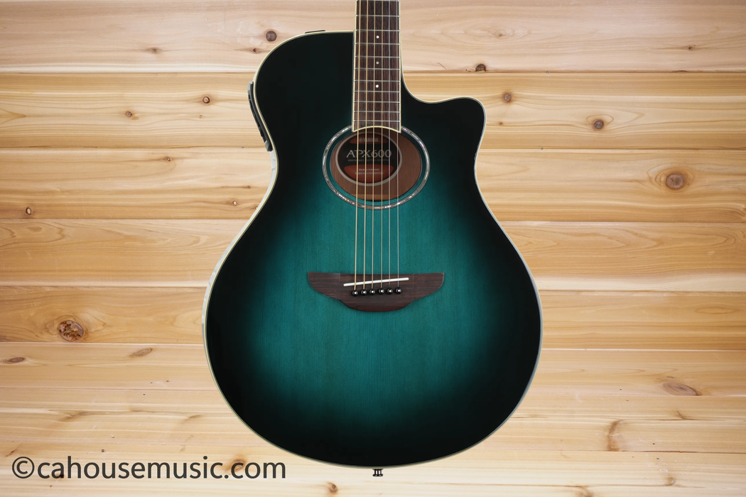 Yamaha APX600 Oriental Blue Burst Thinline Acoustic-Electric Guitar